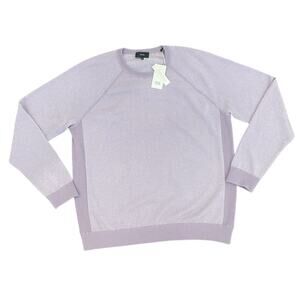 VINCE Sweater Mens XXL Purple Knit Wool Cashmere Preppy Basic Pullover Crewneck